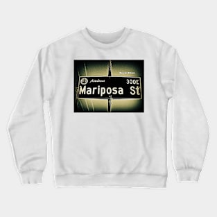 Mariposa Street, Altadena, CA by Mistah Wilson Crewneck Sweatshirt